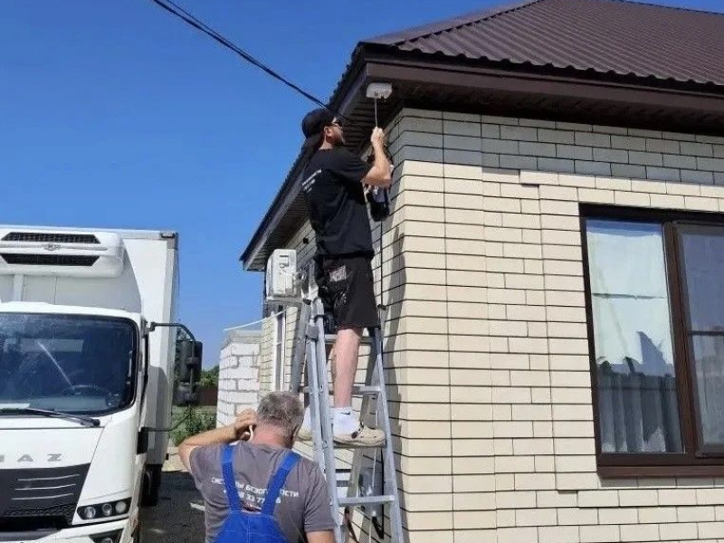 Монтаж, настройка уличной камеры