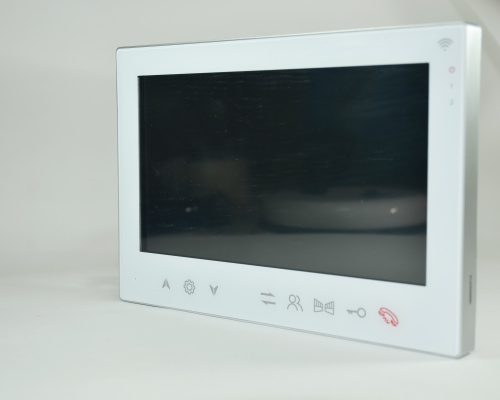 Комплект домофон с вызывной панелью KubVision 94717F+94201 Белый